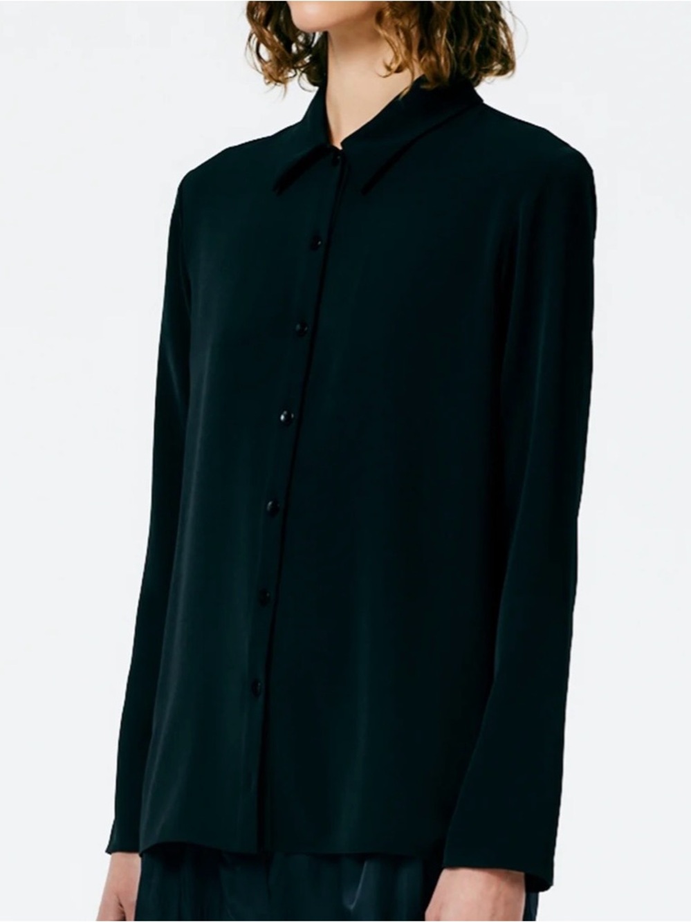 Tibi Soft Drape Slim Shirt - Picture 2 of 6